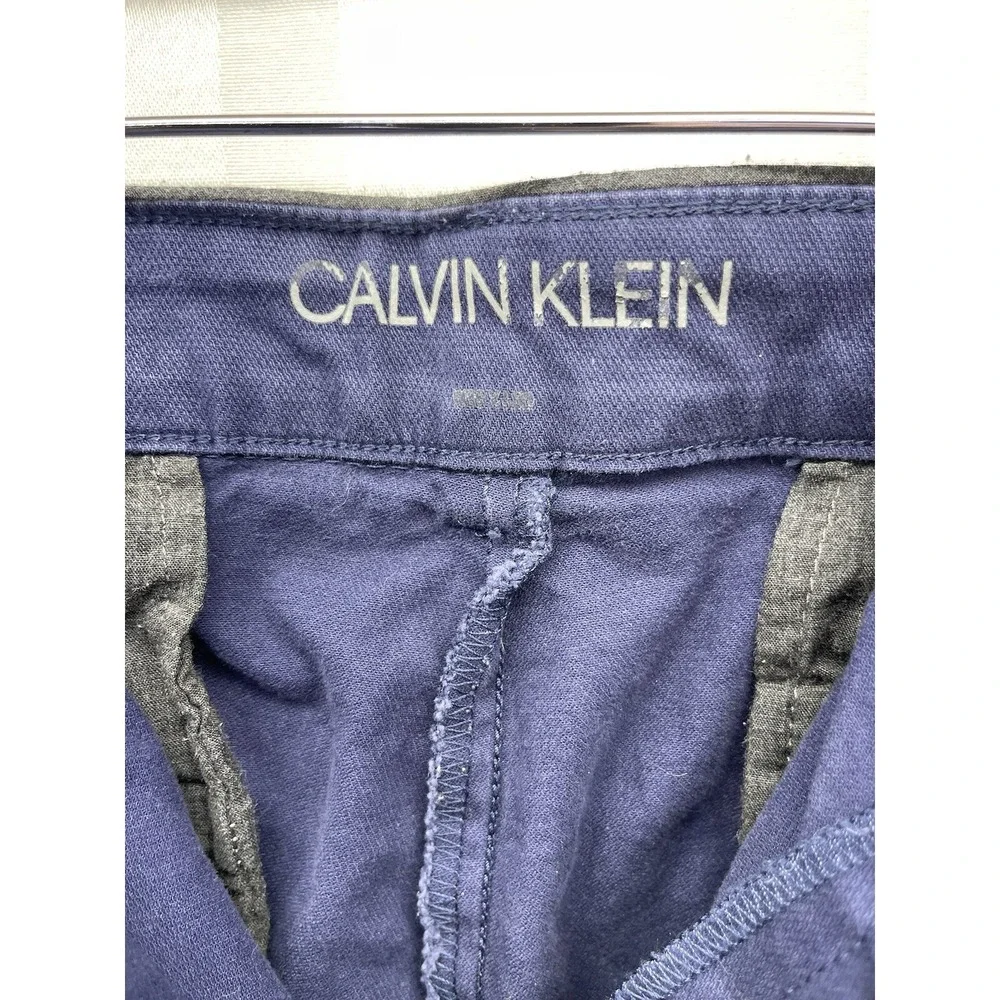 Calvin Klein Mens Pants Stretch Blue 38x29